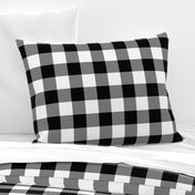 2" Buffalo Plaid with Twill Pattern | Black and White Collection