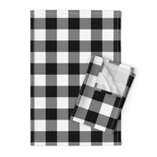 2" Buffalo Plaid with Twill Pattern | Black and White Collection