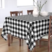 2" Buffalo Plaid with Twill Pattern | Black and White Collection