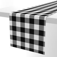 2" Buffalo Plaid with Twill Pattern | Black and White Collection