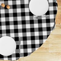 2" Buffalo Plaid with Twill Pattern | Black and White Collection