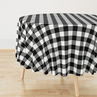 2" Buffalo Plaid with Twill Pattern | Black and White Collection