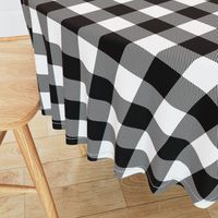 2" Buffalo Plaid with Twill Pattern | Black and White Collection