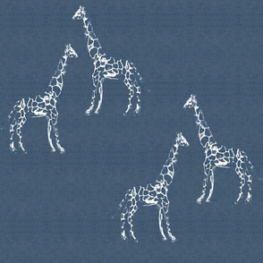 Scratchy Giraffe Blue