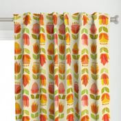 Mid Century Flowers {Spring} - large scale