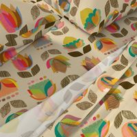 Mid-Century Flowers {Kaleidoscope} - large scale