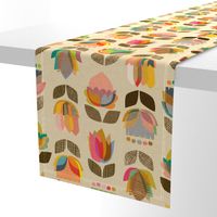 Mid-Century Flowers {Kaleidoscope} - large scale