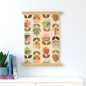 Mid-Century Flowers {Kaleidoscope} - large scale