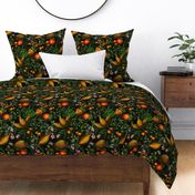 12" Vintage Citrus Fruit Pattern