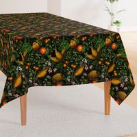 12" Vintage Citrus Fruit Pattern