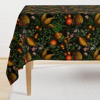 12" Vintage Citrus Fruit Pattern