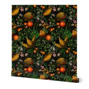 12" Vintage Citrus Fruit Pattern