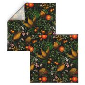 12" Vintage Citrus Fruit Pattern
