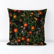 17" Vintage Oranges Fruit Pattern