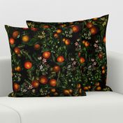 17" Vintage Oranges Fruit Pattern