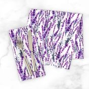 Lavender Watercolor Seamless Pattern. Aquarelle Paintings of Lavandula