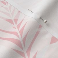 Tropical Shadows - White on Pink - Large Scale