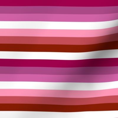 Lesbian Pride Stripes (original) - 1/2 inch