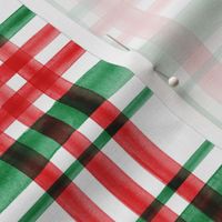 Christmas watercolor plaid (bright)