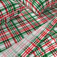 Christmas watercolor plaid (bright)