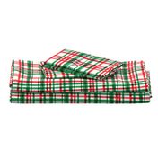 Christmas watercolor plaid (bright)