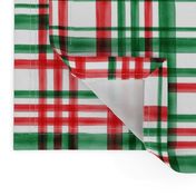 Christmas watercolor plaid (bright)