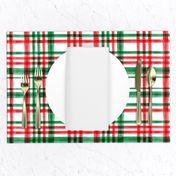 Christmas watercolor plaid (bright)