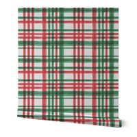 Christmas watercolor plaid (bright)