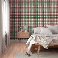 Christmas watercolor plaid (bright)