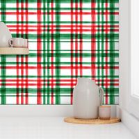 Christmas watercolor plaid (bright)