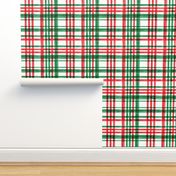 Christmas watercolor plaid (bright)