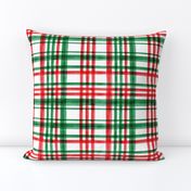 Christmas watercolor plaid (bright)