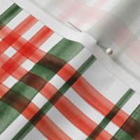 Christmas watercolor plaid 