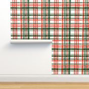 Christmas watercolor plaid 