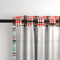 Christmas watercolor plaid (mint)