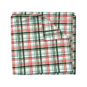 Christmas watercolor plaid (mint)