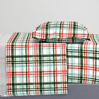 Christmas watercolor plaid (mint)