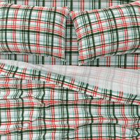 Christmas watercolor plaid (mint)