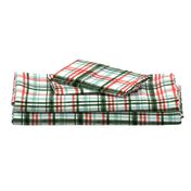 Christmas watercolor plaid (mint)