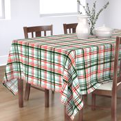 Christmas watercolor plaid (mint)