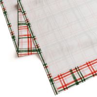 Christmas watercolor plaid (pink)