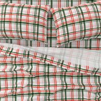 Christmas watercolor plaid (pink)