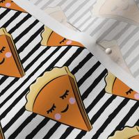 Pumpkin pie slice - black stripes - cutie pie