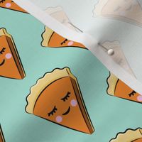 Pumpkin pie slice - aqua - cutie pie
