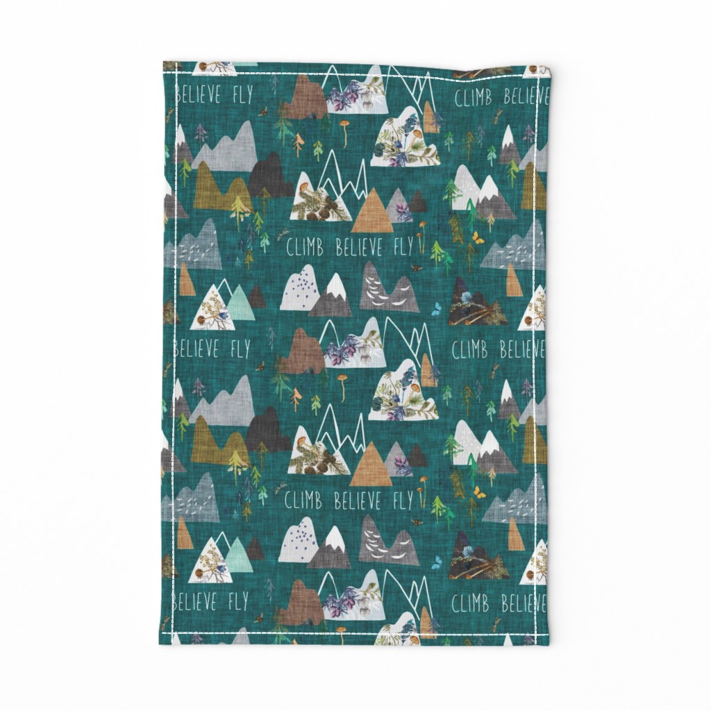 Mountain Climb (teal) MED