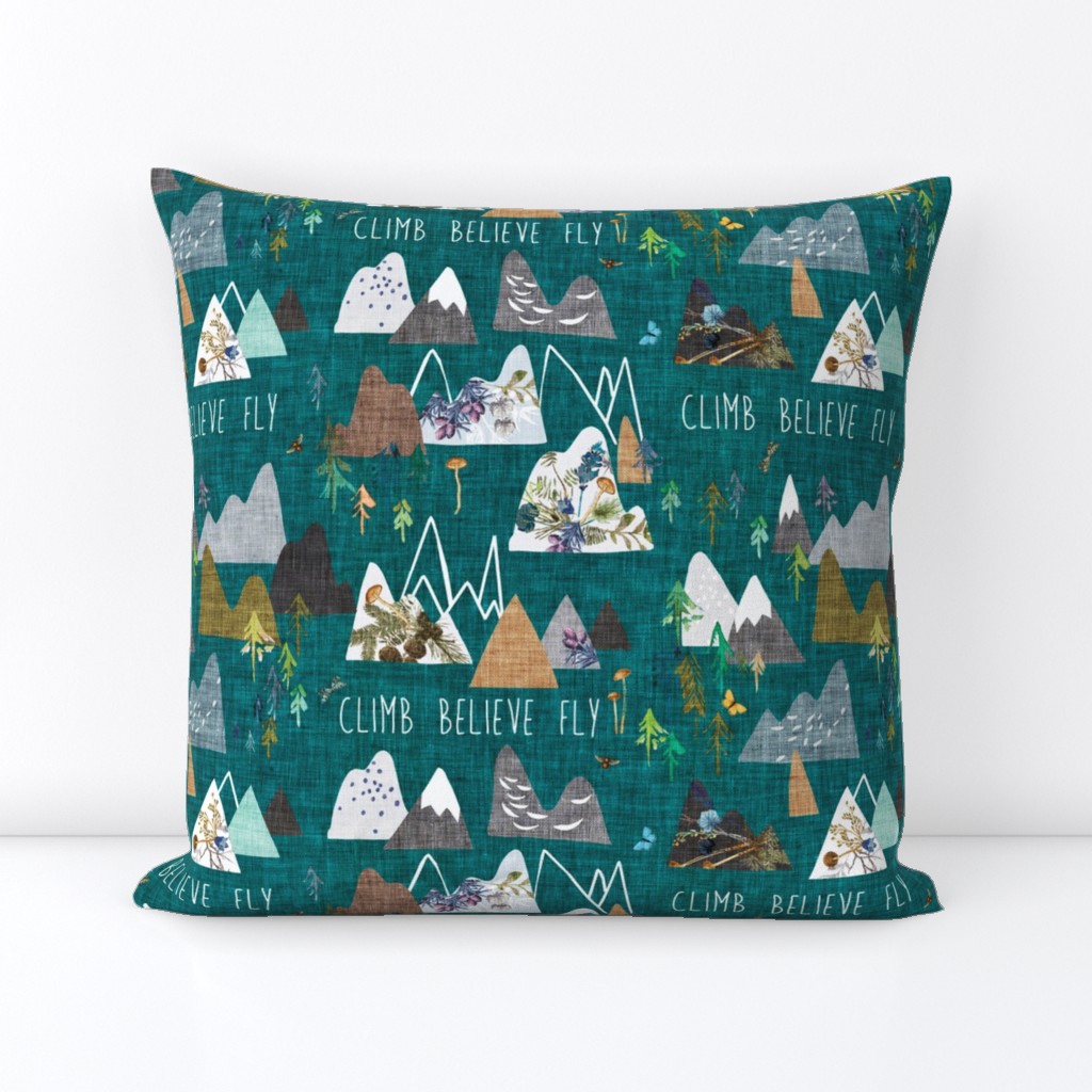 Mountain Climb (teal) MED