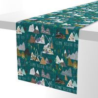 Mountain Climb (teal) MED