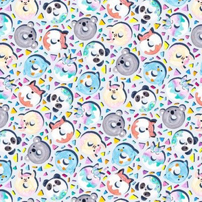 Animal Donut Confetti (Gray)