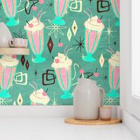 Retro 50s Milkshakes - large print