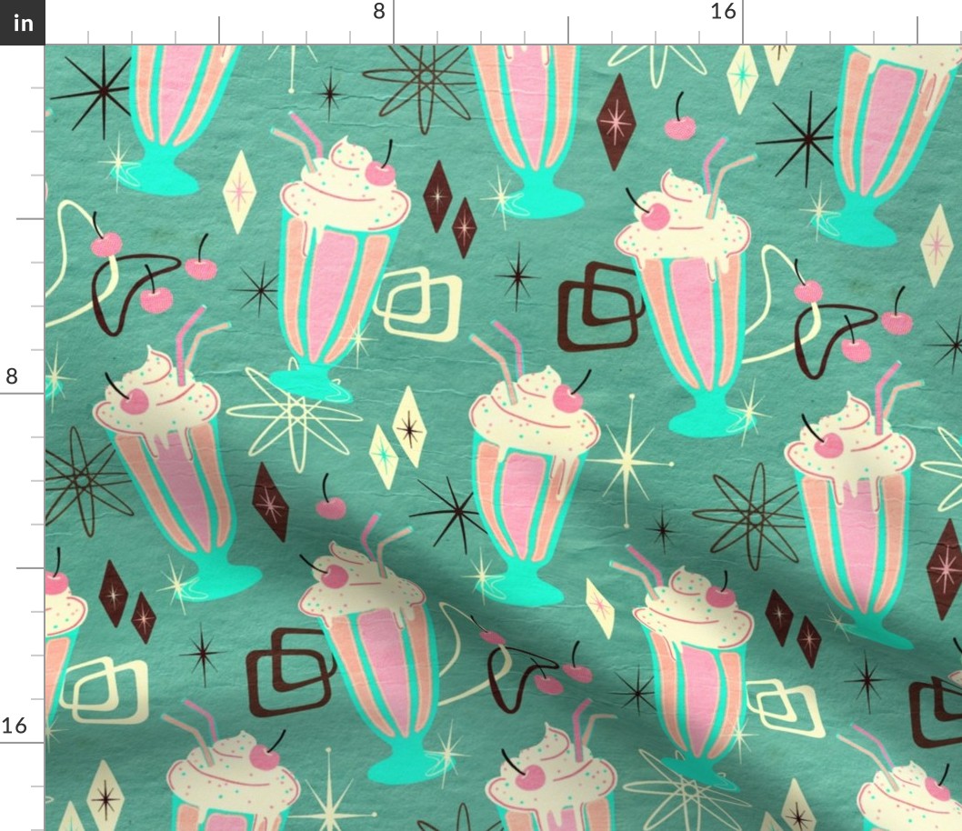 Retro 50s Milkshakes - large print